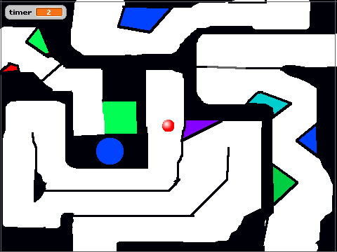the maze of colorful doom