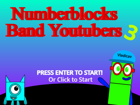 Numberblocks Band Youtubers 3