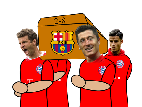 Coffin Dance  Barcelona 2 - 8 Bayern