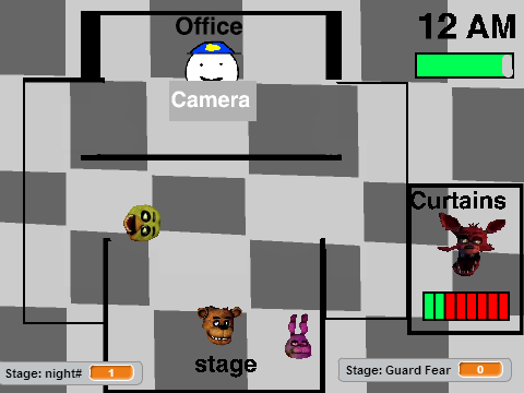 FNAF Play as the Animatronics ( no golden freddy = no creepiness!)