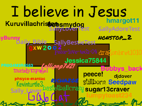 Sign Your Username If You Believe In Jesus 