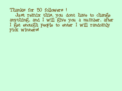 50 FOLLOWER ART RAFFLE remix