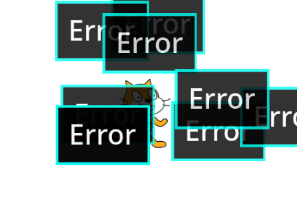 Destroy Scratch Cat With Errors