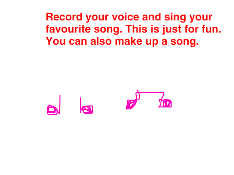 RECORD VOICE AND SING