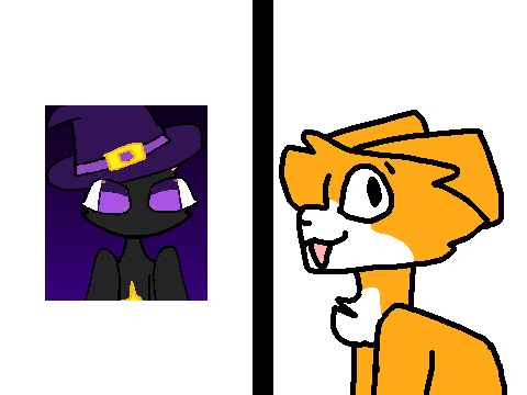 Draw the witch 