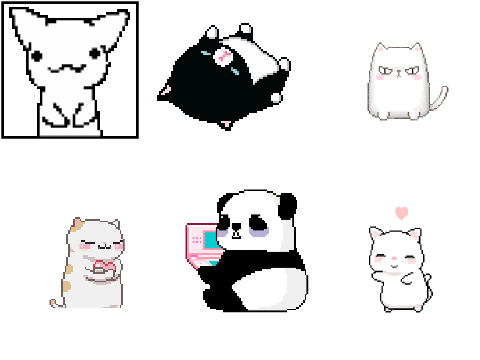 Pixel Cat Gifs