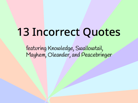 Incorrect Quotes