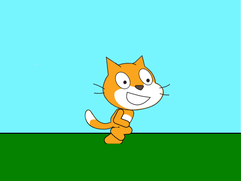 scratch cat running