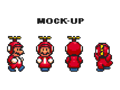 Propeller Mario Sprite Sheet