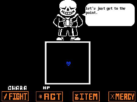 Undertale: Sans boss fight endless practice re-textured