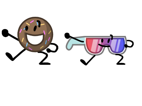3D glasses dances to 8-bit Lo - Fight!