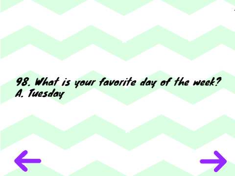 100 Random Questions that I answered