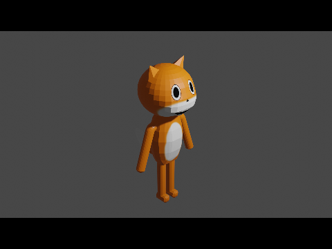 Progress on my 3D Scratch Cat
