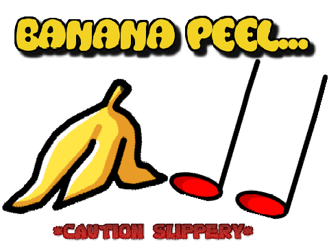 BANANA PEELS HUMAN VS CARTOON 