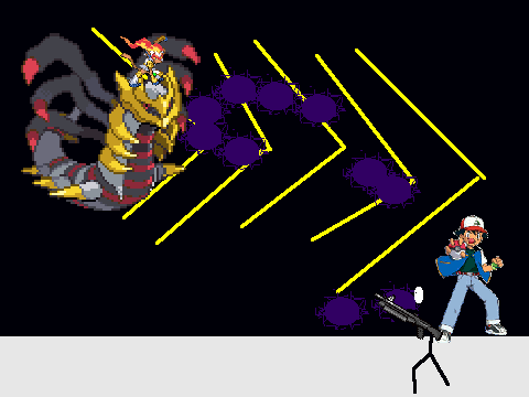 add yourself running from Giratina[1]