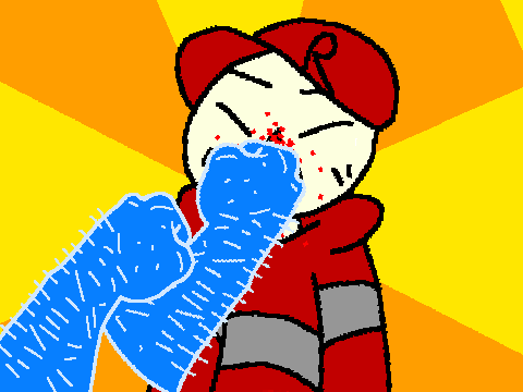 beat me up but it's funny