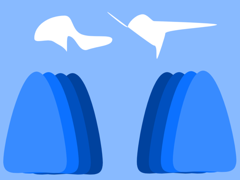 Blue mountains artwork