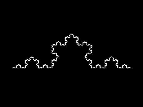 最短コードでコッホ曲線