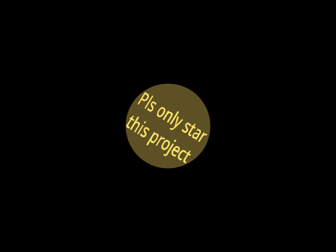 Pls only star this project!