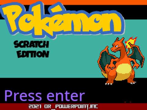 Pokemon start menu + text engine + credits
