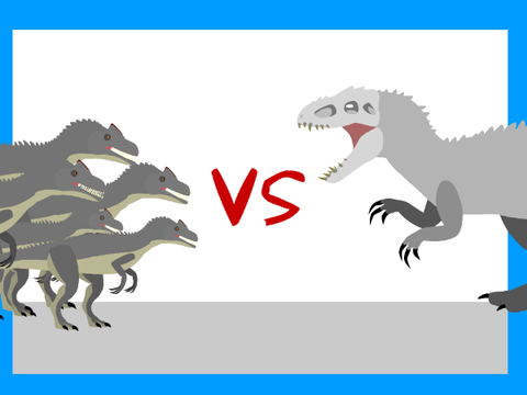 Allosauruses VS Indominus Rex