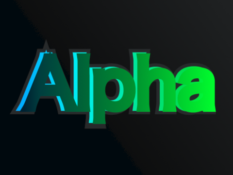 Free with credit alpha background 