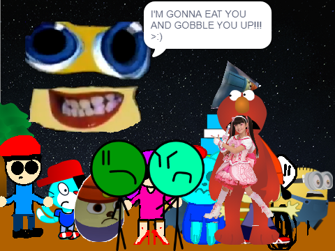 Add yourself running from Splaat! (Klasky Csupo) @Vanilladict
