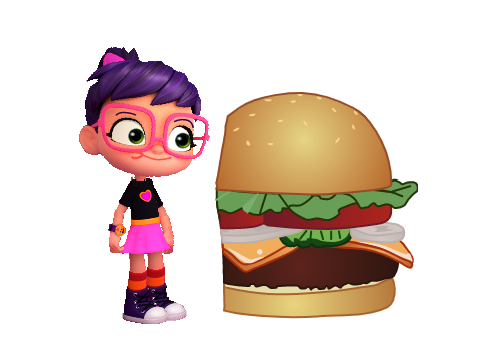 Abby is eating