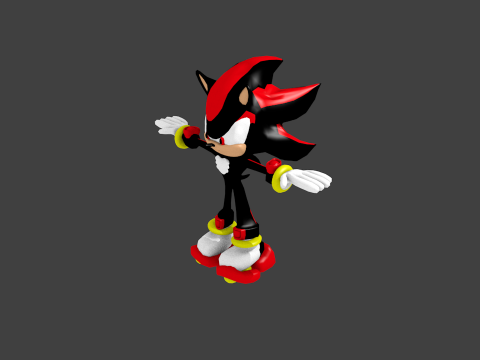 shadow the hedgehog in blender