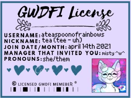 • GWDFI member license •