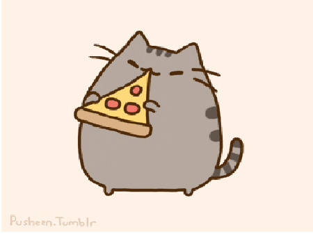 Pusheen Eats Peperoni pizza || Pusheen Cat ||