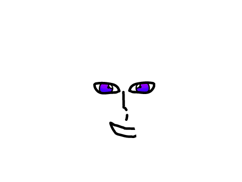 Face with eyes that blink...