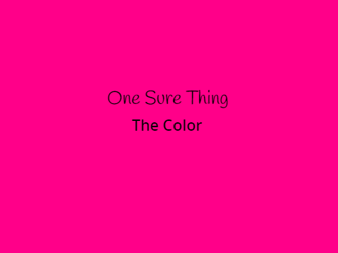 One Sure Thing 