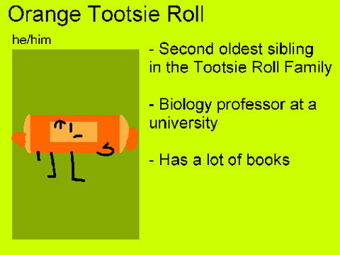 Orange Tootsie Roll