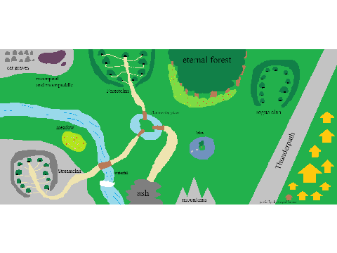 Map of the Returning Shadows world