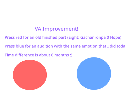 VA/voice acting improvement over 6 months