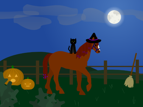 Spooky Scary Horse Contest ~ My Entry