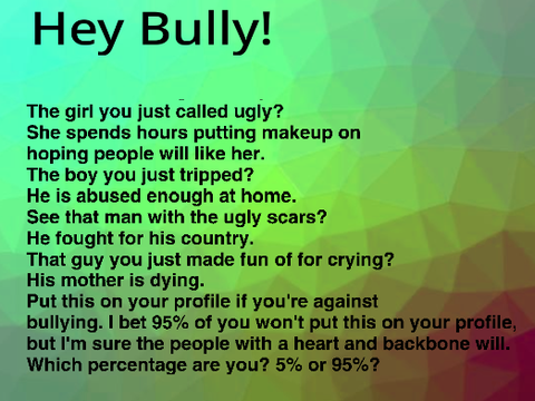 If I had a project against bullying remix