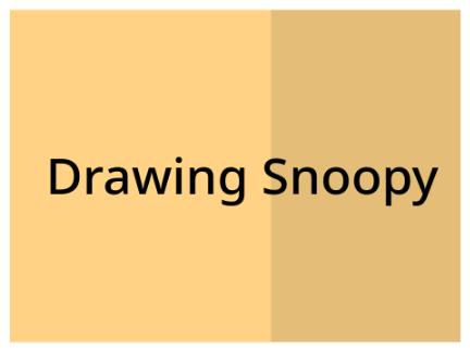 Drawing Snoopy