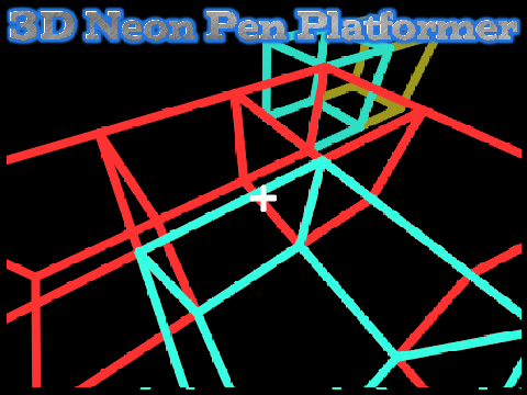 100% 3D Neon Pen Platformer
