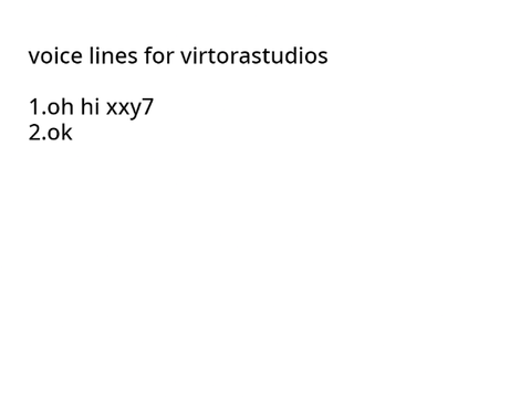 voice lines for virtorastudios