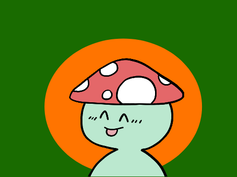 Silly Mushroom Boy Drawing