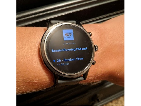 SRCast on a smartwatch