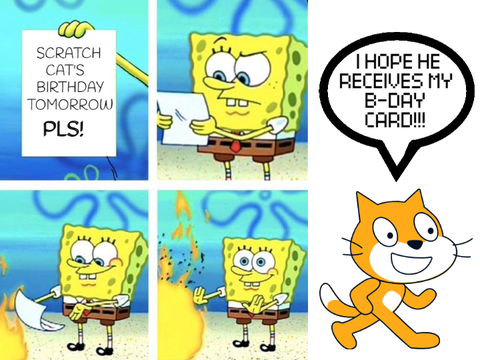 B-DAY SPONGEBOB MEME