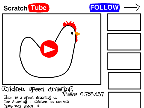 Chicken speed drawing