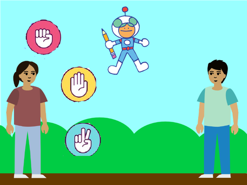 Rock, Paper and Scissors.
