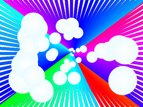 Bubbles and rainbow triangles