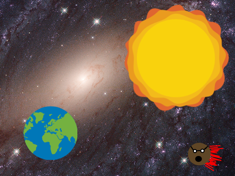 earth and the meteor