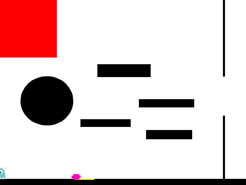 Jumpy jelly bean and pac-man crossover