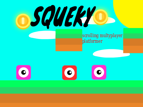 squeky a multyplayer scrolling platformer